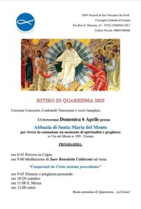 Ritiro di Quaresima 2025